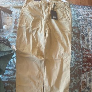 GAP HIGH RISE STRAIGHT KHAKI JEANS